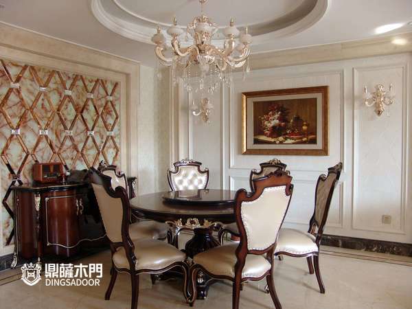 重庆鼎萨木门：欧式餐厅展示