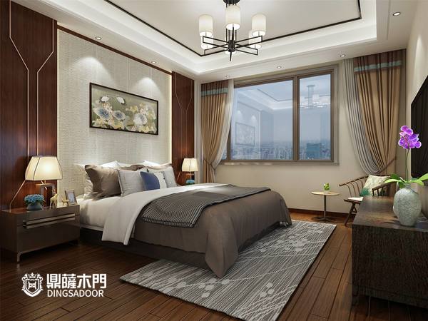 重庆鼎萨木门：新中式卧室展示