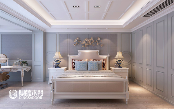 重庆鼎萨木门：现代轻奢卧室展示