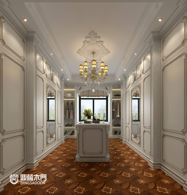 重庆鼎萨木门：大气衣帽间展示