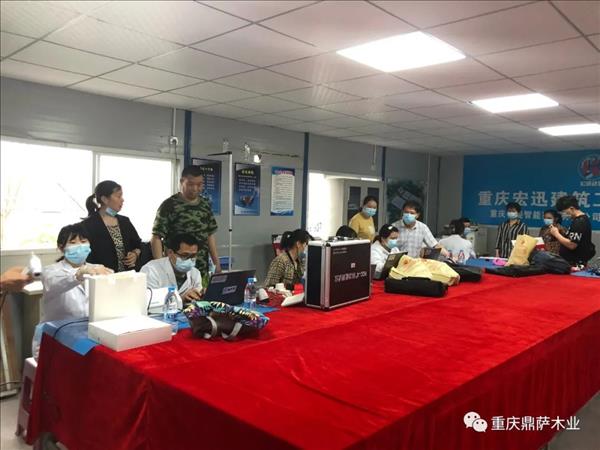 企业动态 | 体检中心走进企业，关爱职工健康，鼎萨一直在行动！5